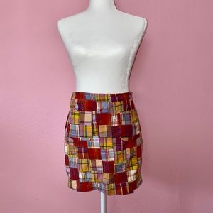 Plaid 90s Mini Skirt